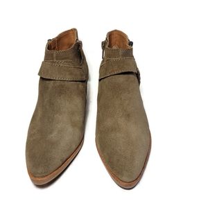 Lucky Brand Booties Women Ankle Boots SZ 6 Enitha Shoes Suede